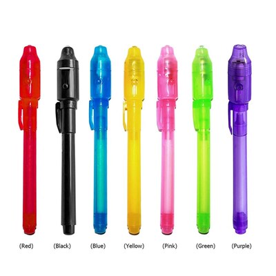 UV Light Pen Invisible Magic Pencil Secret Fluorescent Pen D