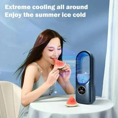 Portable mini air conditioner USB air cooler bladeless elect