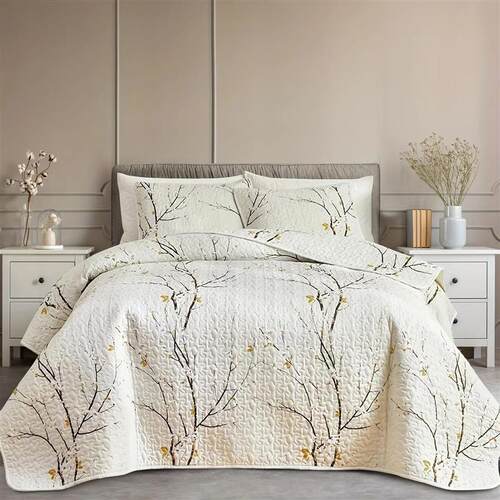 Classic Floral Print Non-Slip, Universal Warmth Bedding Rama