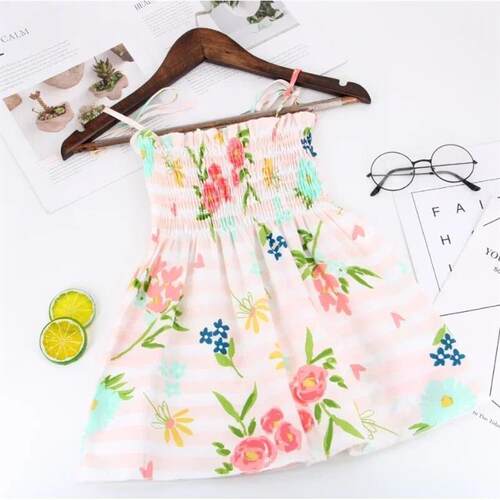 Baby Girl Summer Cotton Dress Children Fashion Dress Thin Gi