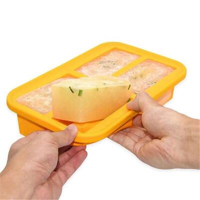 Cup Silicone Freezing Tray with Lid,2 Pc ,Easy-Release