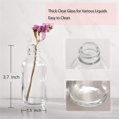 Small Clear Glass Bottles Boston Sample Bottles Potion Juice