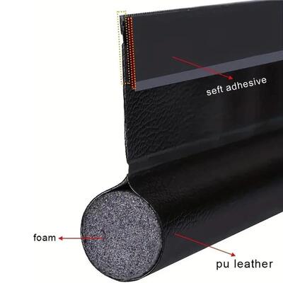 1pc Door Bottom Seal Strip Cuttable Insulation Under Door Dr