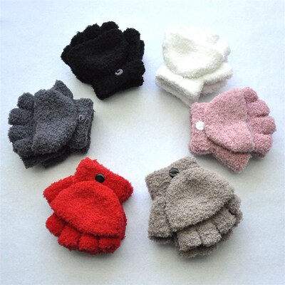 Kids Winter Warm Gloves 5-11years Baby Girls Baby Boys Cashm