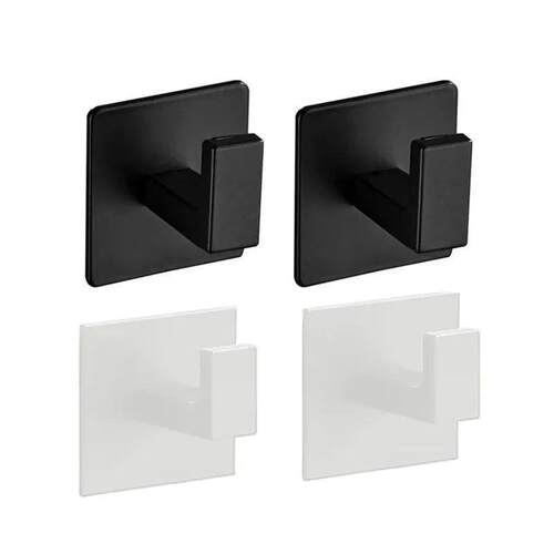1-4pcs Strong Adhesive Wall Hook Sticker Hanging Coat Rack C