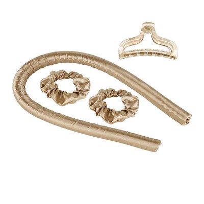 Heatless Curling Rod Headband Ribbon Silk Hairwear Curlers