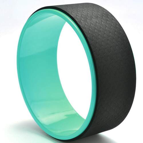 Yoga Pilates Circle Ring Fitness Roller Wheel Back Training