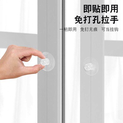 No-drill door handle hooks, adhesive drawer pulls, wardrobe