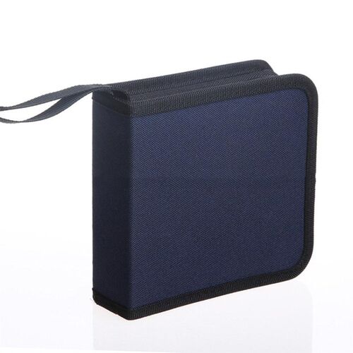Portable 40Pcs Oxford CD DVD Case Discs Wallet Storage Bags