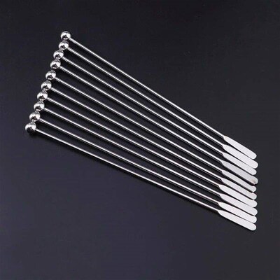 5 Pcs Swizzle Sticks Stainless Steel Beverage Stirers Drink