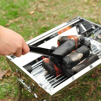 Barbecue Charcoal Tong Charcoal Grill Poker Fire Tongs Stain