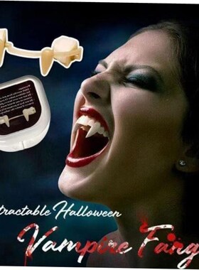 New Halloween Cosplay Retractable Vampire Teeth Dentures