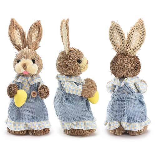 2PCS Straw Rabbit  Easter Bunny Ornament Party Decorations H