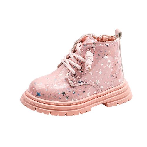 Girls Fashion Boots 2025 FW Shiny Kids Leather Boots Soft So