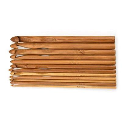 Bamboo and Wood Crochet Practical Bagged Weaving Supplies