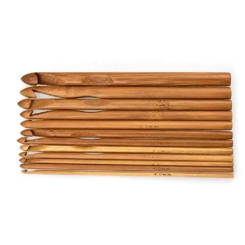 Bamboo and Wood Crochet Practical Bagged Weaving Supplies