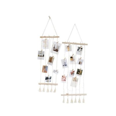 Nordic Wall Decoration Room Wooden Stick Photo Frame Artwork