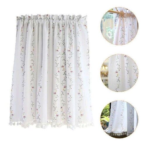 Blackout Curtains for Bedroom Short Clear Shower Floral