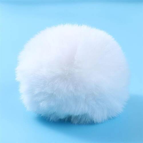 Cute Plush Fabric Bunny Tail Rabbit Tail Ball with Elastic B