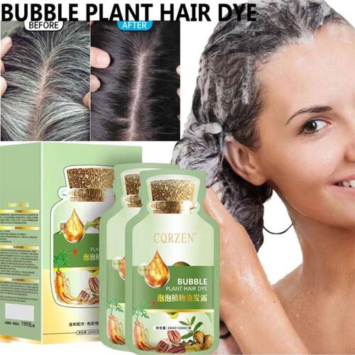 Pure Natural Herbal Hair Dye Shampoo 5 Minutes Change Hair