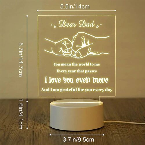 3D Night Light Dad Gifts Lamp to My Dad Gift from Daughter S
