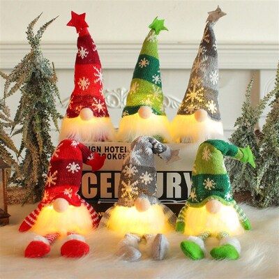 Christmas-themed glowing figurine for festive decoration.