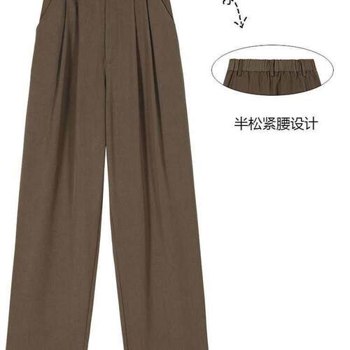 Summer Black Suit Pants Mens Penant Large Size Loose Straig