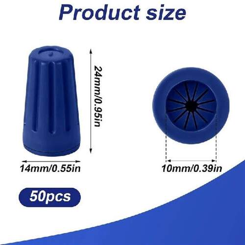 B59A50Pcs Waterproof Wire Nuts, Outdoor Electrical Wire