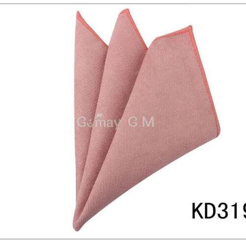 Solid Cotton Pocket Square For Men Suits Hanky Mens Handkerc