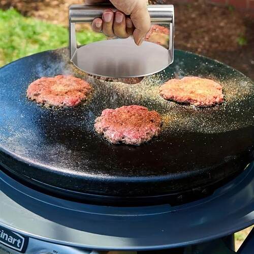 Hamburger Meat Press 430 Stainless Steel NonStick Meat Burg