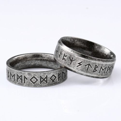 Beier Stainless steel Odin Norse Viking Amulet Rune MEN Ring