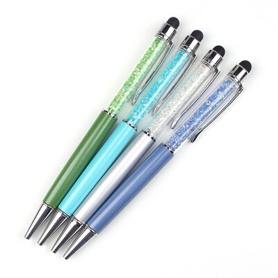 水晶触屏笔圆珠笔电容笔crystal ball pen stylus screen touch