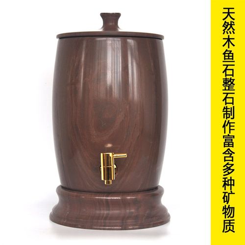 鸣泉石桶木鱼石水桶木鱼石水缸木鱼石净水机饮水机家用升8升可选