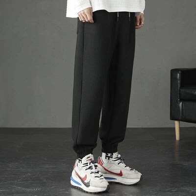 Waffles Spring and Summer Loose Pants tendy All-match Sweatp