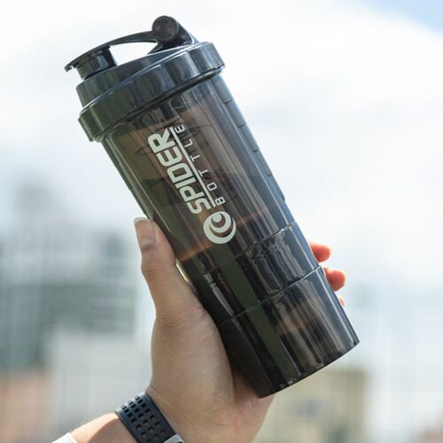 3 Layers Bottle Protein Powder Shake Cup Large Capacity Wate