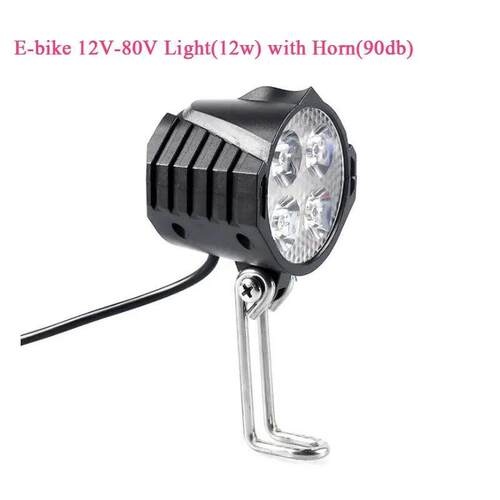 Ebike E-Bike 36V 48V 60V 72V Electric Bicycle Light with Hor