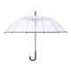 long Clear with Windproof handle透明伞长柄 umbrella