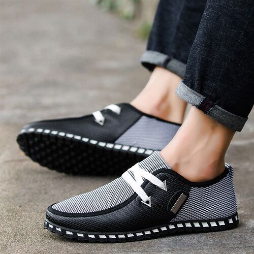 Fashion Driving Shoes Men Flats Slip On Loafers Italian Brea