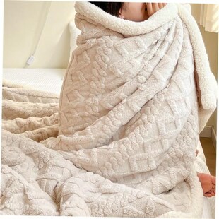 Large Sherpa Fleece Blanket Throw Fur Warm Sofa Bed Soft