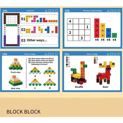 100pcs Numberblocks Multilink Linking Counting Cubes Snap