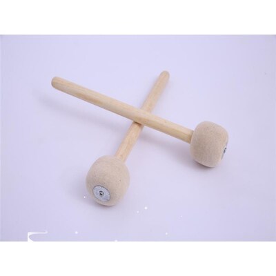 Felt head snare drum hammer maple handle brigade drum stick