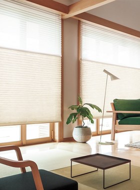 ZSTRR无绳日夜蜂巢帘窗帘 层帘隔热遮阳卧室办公室推拉风琴帘