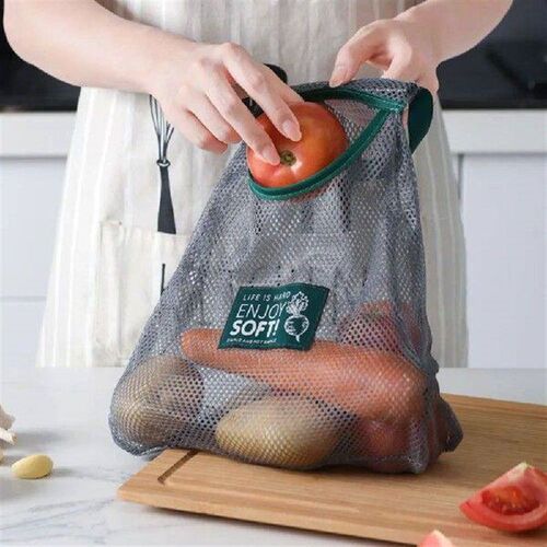 Durable Mesh String Hanging Bags Washable Reusable Grocery