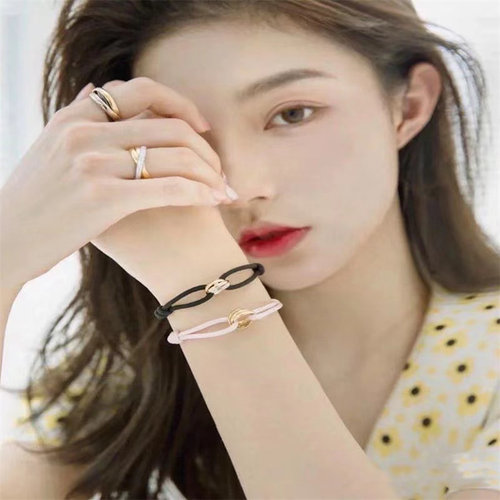 100% Original 925 Silver High Quality Trinity Bracelet Color