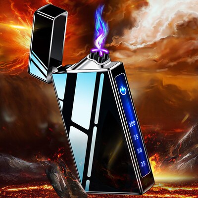 Dual Arc Metal USB Lighter商务点烟器Business style Men Gift