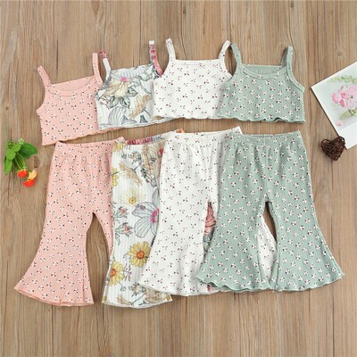 4 Colors Lovely Children Girls Summer Clothes Toddler Kids G