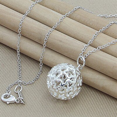 Wholesale Price 925 Silver Necklace Fashion Simple Round