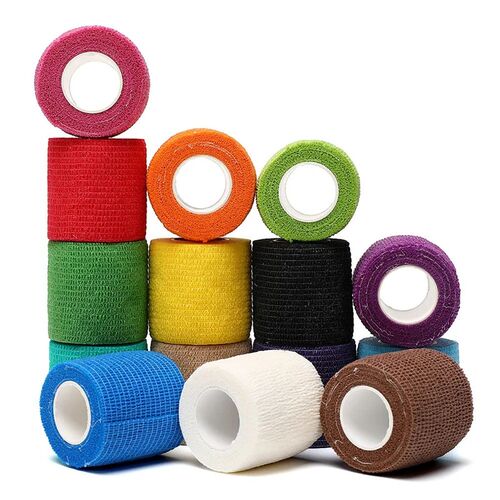 18 Colors Colorful Athletic Wrap Tape Self Adhesive Elastic