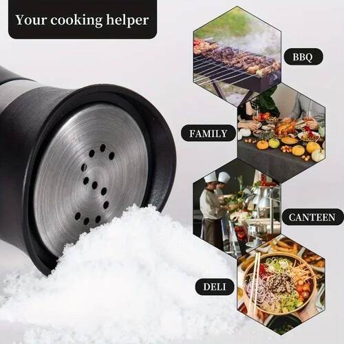 2 pcs Refillable Salt & Pepper Shakers Set, Spice Bottles Co