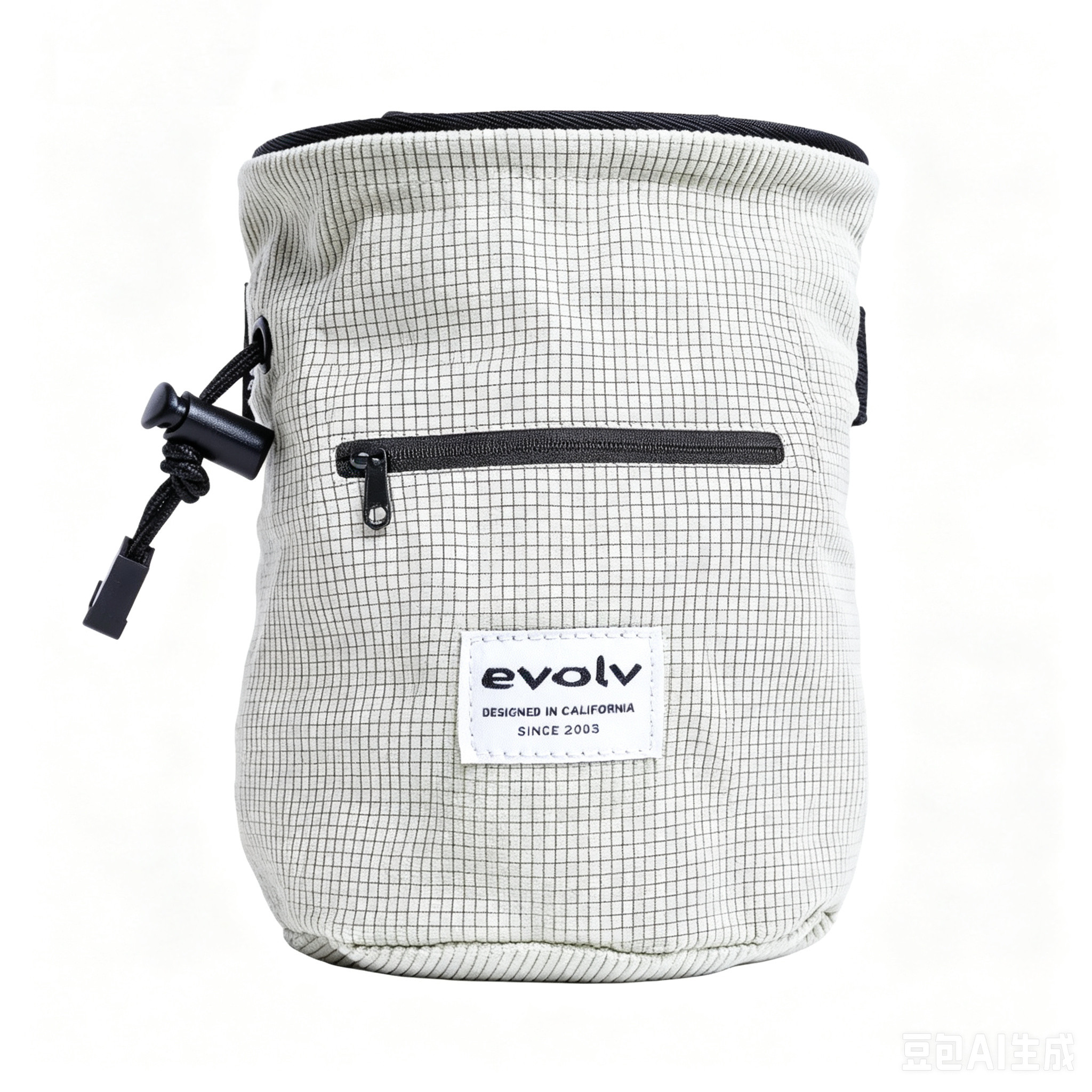 EVOLV新款攀登攀岩抱石专业镁粉袋大开口粉袋磁吸岩刷拉链口袋